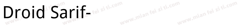 Droid Sarif字体转换